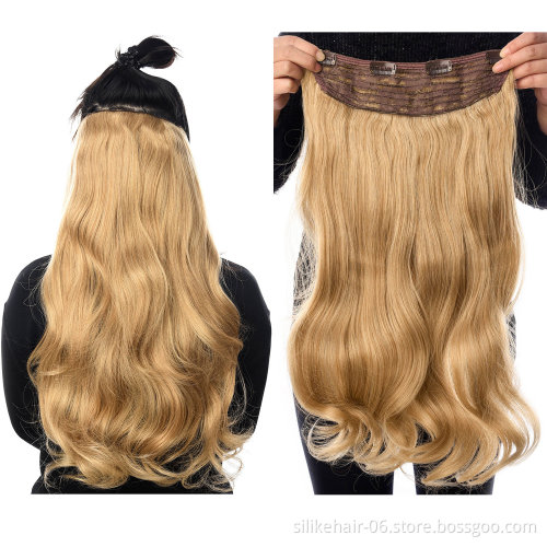 Silike Clip In Hair Extensions 24 Inch  comb clips Hair  17 Colors Available Synthetic Heat Resistant Fiber Hair Extension